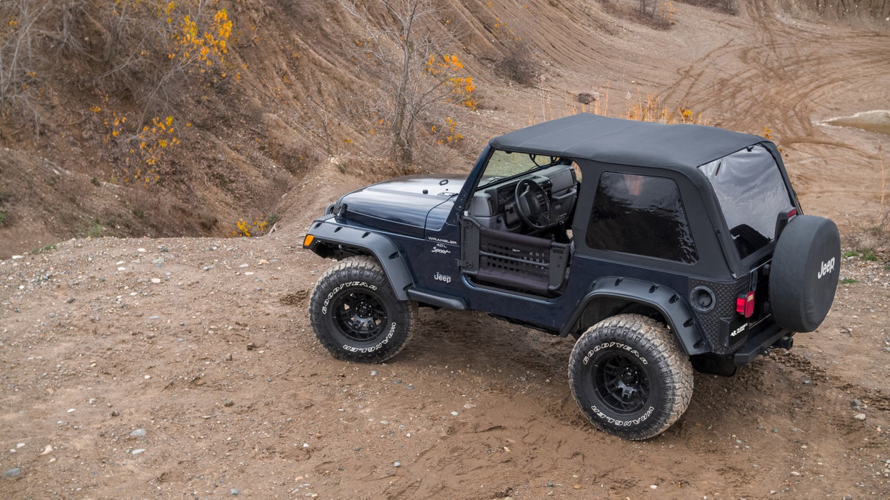 Rugged Ridge 13860.23 Voyager Soft Top; Voyager Top 2; Black Diamond; Vinyl; - Truck Part Superstore