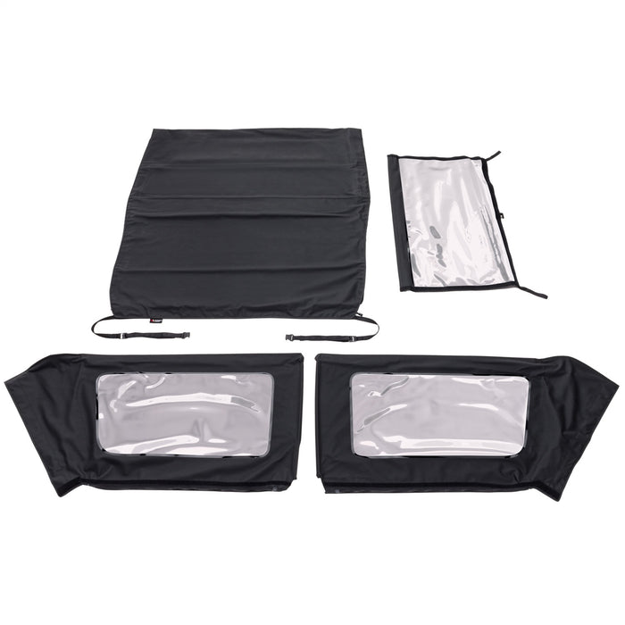 Rugged Ridge 13860.35 Voyager Top; Black; Diamond; S. Cloth; 2 Door; - Truck Part Superstore