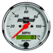 AutoMeter 1388-00408 GAUGE; SPEEDO; 3 1/8in.; 120MPH; ELEC PROG W/LCD ODO; CHEVROLET HERITAGE BOWTIE - Truck Part Superstore