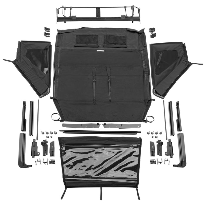 Rampage 139435 Trailview Frameless Soft Top; w/Tinted Windows/Door Surrounds; - Truck Part Superstore