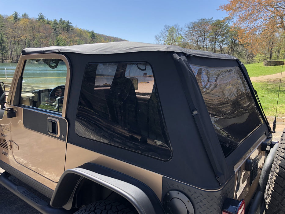 Rampage 139535 Trailview Frameless Soft Top; Black Diamond; w/Tinted Windows/Door Surrounds; - Truck Part Superstore