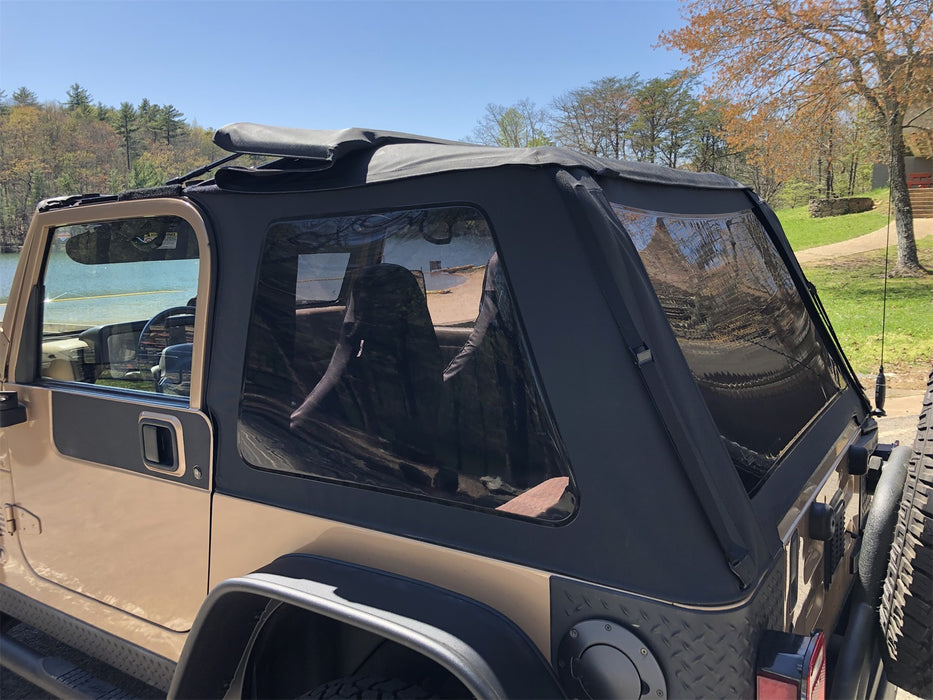 Rampage 139535 Trailview Frameless Soft Top; Black Diamond; w/Tinted Windows/Door Surrounds; - Truck Part Superstore