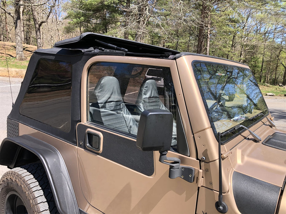 Rampage 139535 Trailview Frameless Soft Top; Black Diamond; w/Tinted Windows/Door Surrounds; - Truck Part Superstore