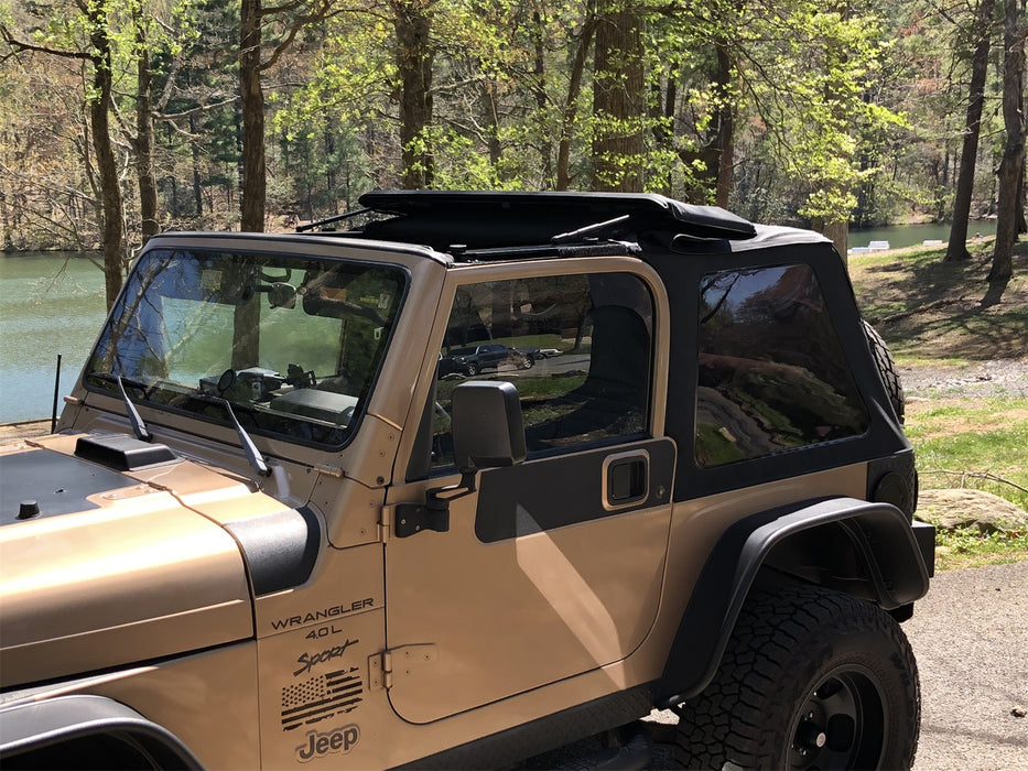 Rampage 139535 Trailview Frameless Soft Top; Black Diamond; w/Tinted Windows/Door Surrounds; - Truck Part Superstore