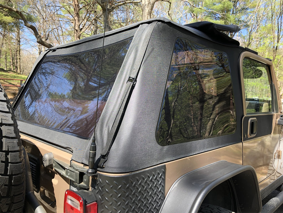 Rampage 139535 Trailview Frameless Soft Top; Black Diamond; w/Tinted Windows/Door Surrounds; - Truck Part Superstore