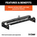 CURT 61505 Over-Bed Gooseneck Installation Brackets; Select Ford F-150; F-250; F-350 - Truck Part Superstore