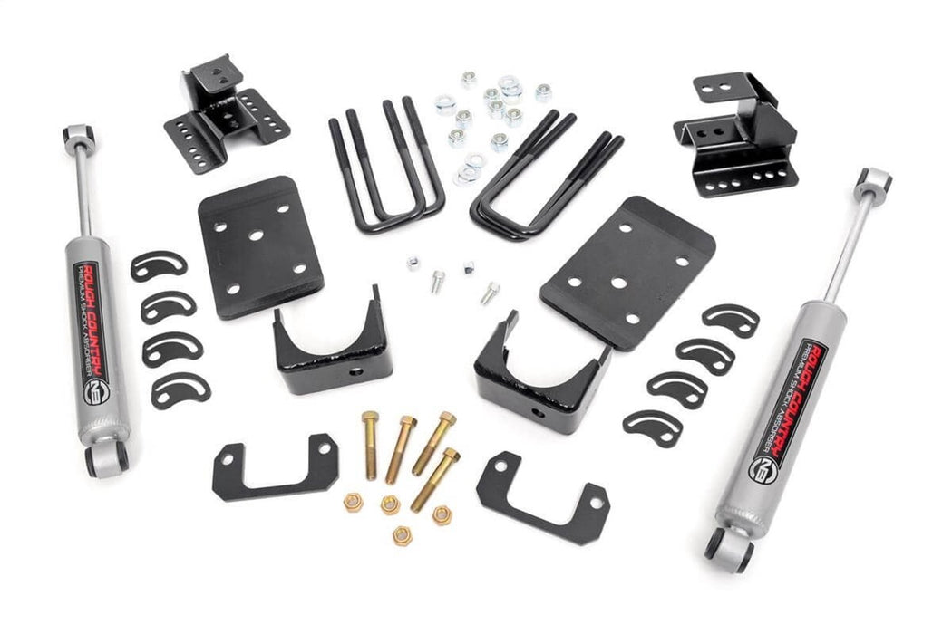 Rough Country 72330 2 Inch/4 Inch Lowering Kit 07-15 Silverado/Sierra 1500 Rough Country - Truck Part Superstore