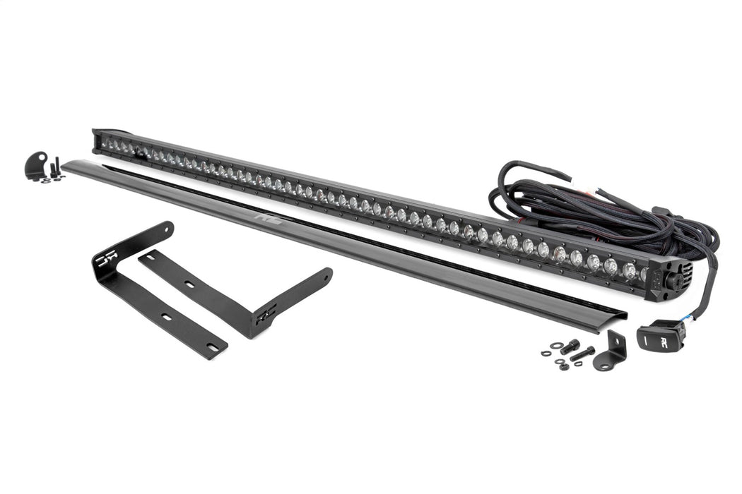 Rough Country 98009 50 Inch Single Row LED Light Kit Black Series White DRL Front-Facing 14-22 Kubota RTV-X900/RTV-X1100 Diesel Rough Country - Truck Part Superstore
