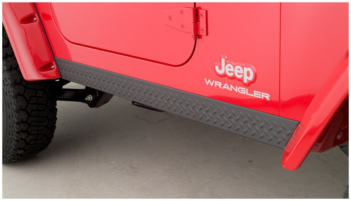 Bushwacker 14002 TrailArmor™ Rocker Panel; OE Matte Black; Side Panels Only; DiamondBack Style; - Truck Part Superstore