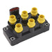 ACCEL 140036 SuperCoil Ignition Coil; 6 Tower EDIS w/Vertical Plug; Yellow; - Truck Part Superstore