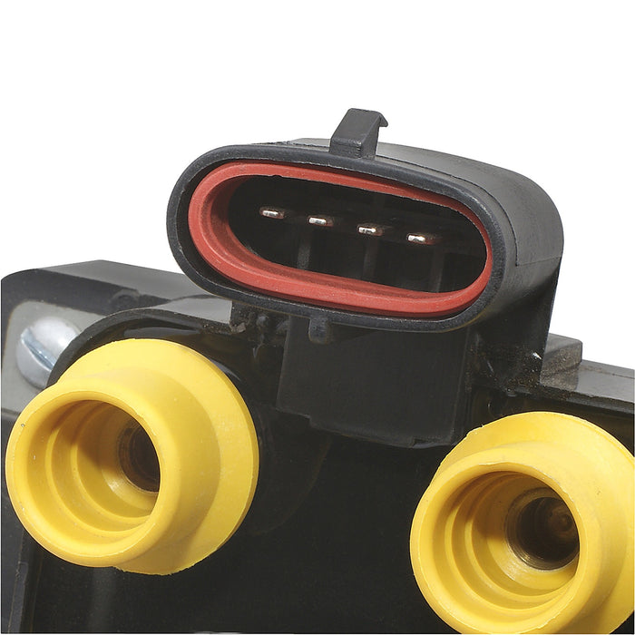 ACCEL 140036 SuperCoil Ignition Coil; 6 Tower EDIS w/Vertical Plug; Yellow; - Truck Part Superstore