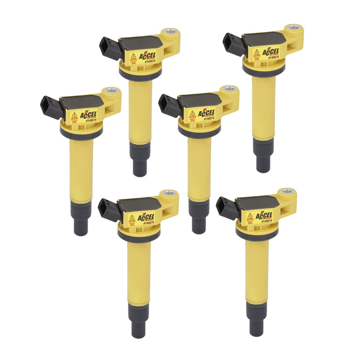 ACCEL 140074-6 SuperCoil Direct Ignition Coil Set - Truck Part Superstore