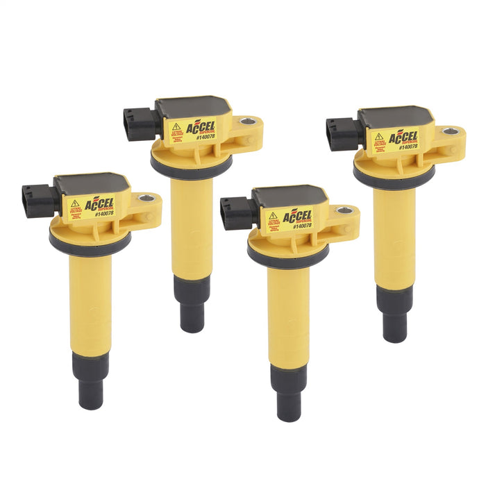 ACCEL 140078-4 SuperCoil Direct Ignition Coil Set - Truck Part Superstore