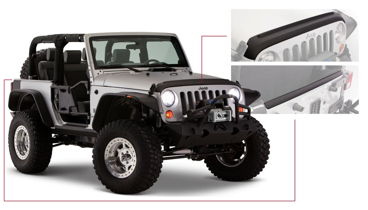 Bushwacker 14013 TrailArmor™ Hood/Tailgate Protector; OE Matte Black; - Truck Part Superstore