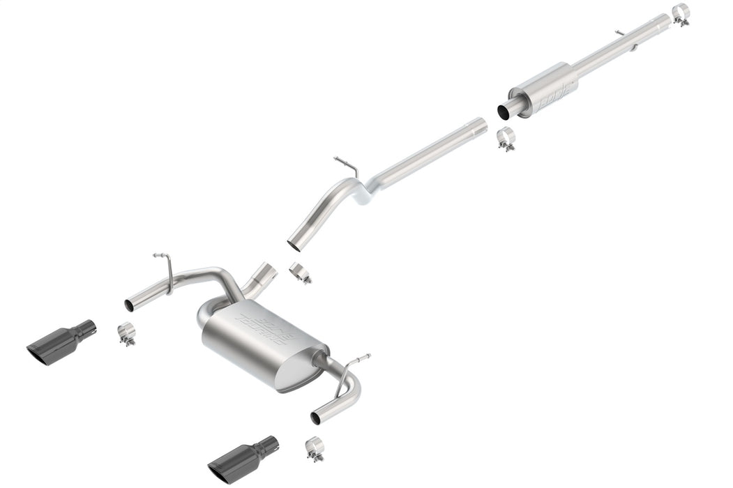 Borla 140459BC Cat-Back Exhaust System - Touring - Truck Part Superstore