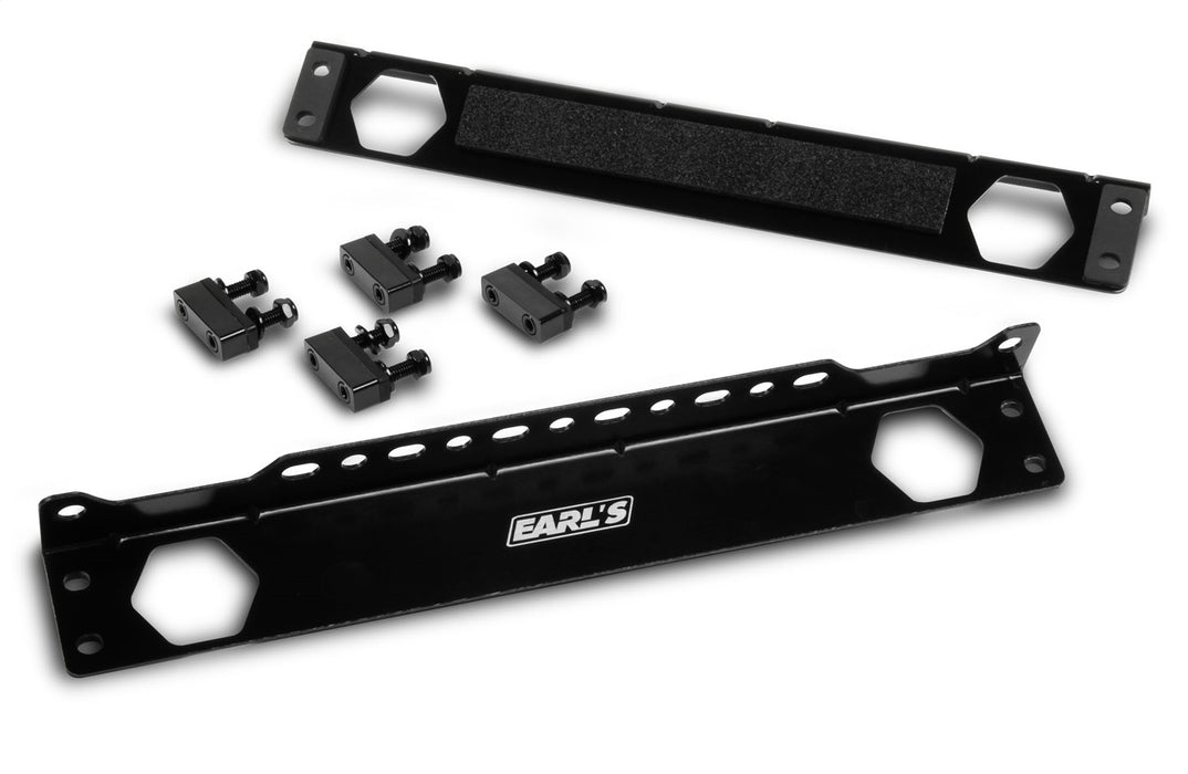 Earl's Performance 1404ERL Oil Cooler Mounting Bracket Kit; Bracket Mount for all Wide Oil Cooler; - Truck Part Superstore