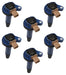 ACCEL 140646B-6 SuperCoil Direct Ignition Coil Set; OEM Replacement; 3 Pin; Blue; Set Of 6; - Truck Part Superstore