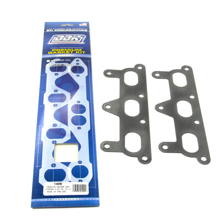 BBK Performance Parts 1409 PREMIUM HEADER GASKET SET-2010-2011 CAMARO V6  (PAIR). - Truck Part Superstore