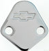 Chevrolet Performance Parts 141-211 Fuel Pump Block-Off Plate Chrome with Bowtie Logo Fits BB Chevy V8 Engines Chevrolet Performance Parts - Truck Part Superstore