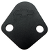 Chevrolet Performance Parts 141-213 Fuel Pump Block-Off Plate Blk Crinkle with Bowtie Fits BB Chevy V8 Engines Chevrolet Performance Parts - Truck Part Superstore