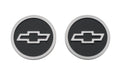 Chevrolet Performance Parts 141-232 Freeze Plug Inserts Black with Raised Bowtie Emblem For SB Chevy Engine Pair Chevrolet Performance Parts - Truck Part Superstore