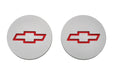 Chevrolet Performance Parts 141-233 Freeze Plug Inserts Silver w/Recessed Bowtie Emblem For SB Chevy Engine Pair Chevrolet Performance Parts - Truck Part Superstore
