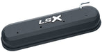 Chevrolet Performance Parts 141-256 Raised LSX Emblem Aluminum Valve Covers, Black Crinkle, LS Engines Raised & Milled LSX Logo Chevrolet Performance Parts - Truck Part Superstore