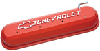 Chevrolet Performance Parts 141-261 Engine Valve Covers Tall Style Die Cast Orange with Bowtie Logo LS Engines Raised & Milled Chevrolet & Bowtie Logos Chevrolet Performance Parts - Truck Part Superstore
