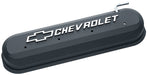 Chevrolet Performance Parts 141-262 Engine Valve Covers Slant Edge Style Die Cast Black w/Bowtie Logo LS Engines Raised & Milled Chevrolet & Bowtie Logos Chevrolet Performance Parts - Truck Part Superstore