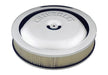 Chevrolet Performance Parts 141-307 Air Cleaner Kit Chrome Embossed Chevy Logo 14 Inch Diameter W/Center Nut Chevrolet Performance Parts - Truck Part Superstore