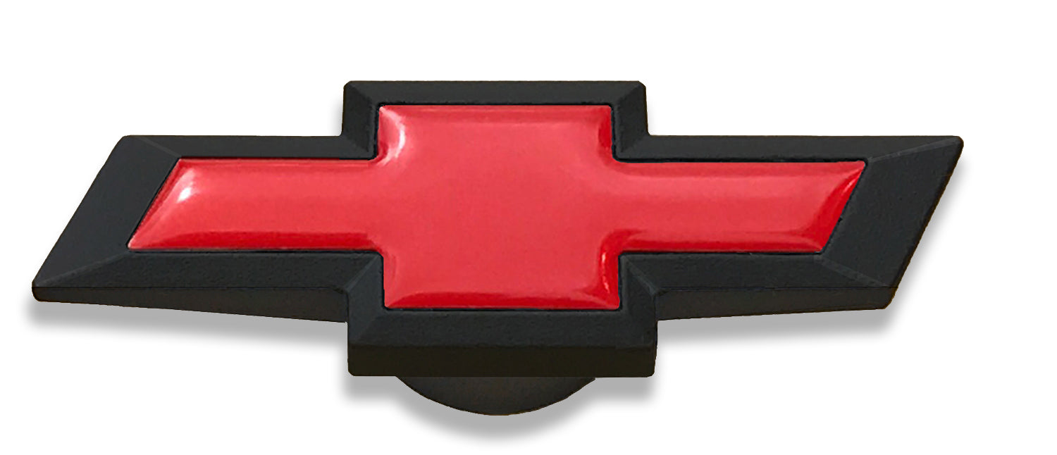 Chevrolet Performance Parts 141-335 Air Cleaner Center Nut Bowtie Large XL Chevy Bowtie Black Crinkle/Red Chevrolet Performance Parts - Truck Part Superstore