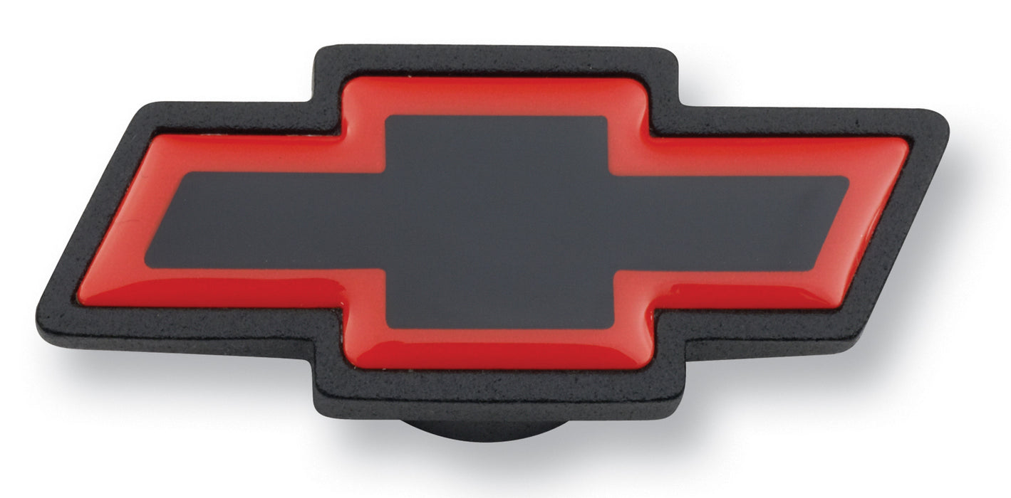 Chevrolet Performance Parts 141-369 Air Cleaner Center Nut Bowtie Large Large Chevy Bowtie Black Crinkle/Red Chevrolet Performance Parts - Truck Part Superstore