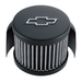 Chevrolet Performance Parts 141-613 Engine Valve Cover Breather Chevy Logo Push-In Style w/Hood Black Crinkle Chevrolet Performance Parts - Truck Part Superstore