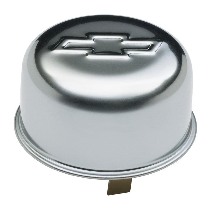 Chevrolet Performance Parts 141-617 Engine Oil Breather Cap Push-On Style 1.82 Hole Embossed Bowtie Logo Chrome Chevrolet Performance Parts - Truck Part Superstore