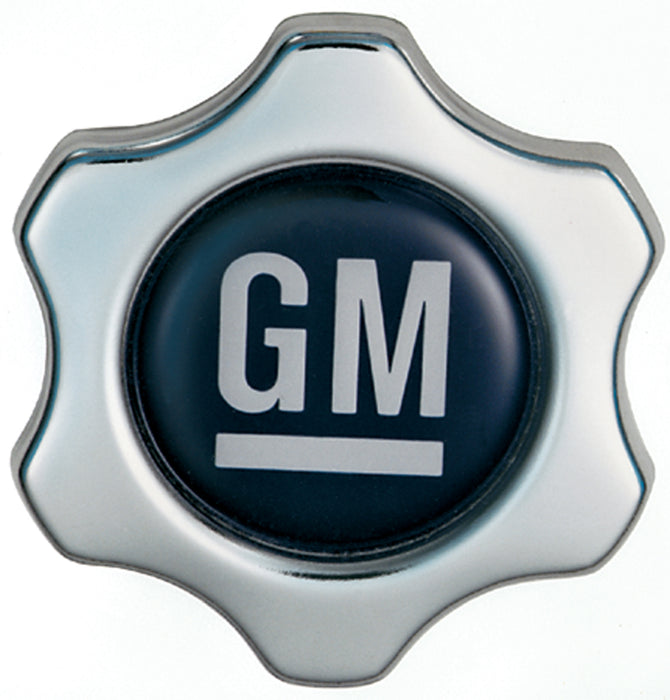 Chevrolet Performance Parts 141-631 Engine Oil Filler Cap Chevy Style Valve Cover Hole White on Blue GM Logo Chevrolet Performance Parts - Truck Part Superstore