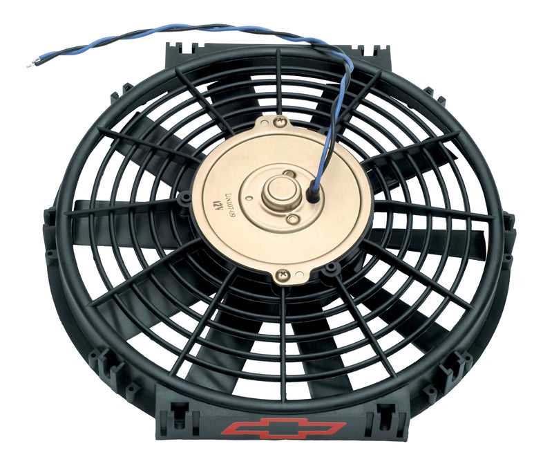 Chevrolet Performance Parts 141-641 Electric Radiator Fan High Performance Model w/Bowtie Logo 10 Inch 1000CFM Chevrolet Performance Parts - Truck Part Superstore