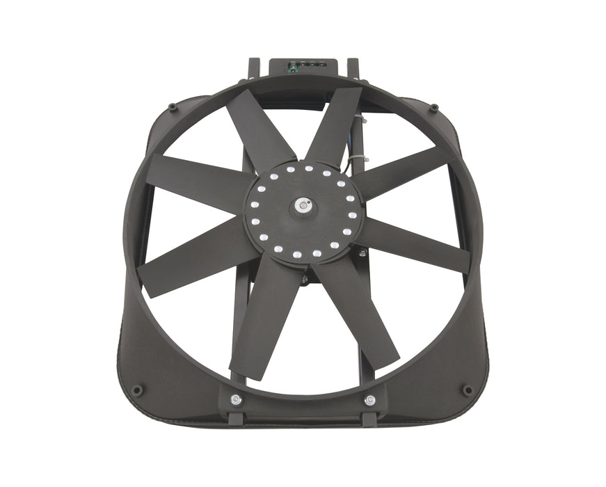 Chevrolet Performance Parts 141-647 Electric Radiator Fan High Perf. Model w/Bowtie Logo and Thermo 15 In 2800CFM Chevrolet Performance Parts - Truck Part Superstore