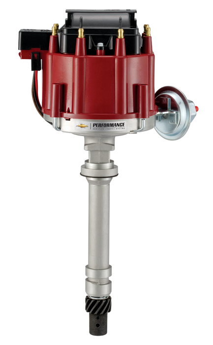 Chevrolet Performance Parts 141-683 HEI Distributor 50,000 Volt Built-In Coil Red Cap Fits Chevy V8 Crate Engines Chevrolet Performance Parts - Truck Part Superstore