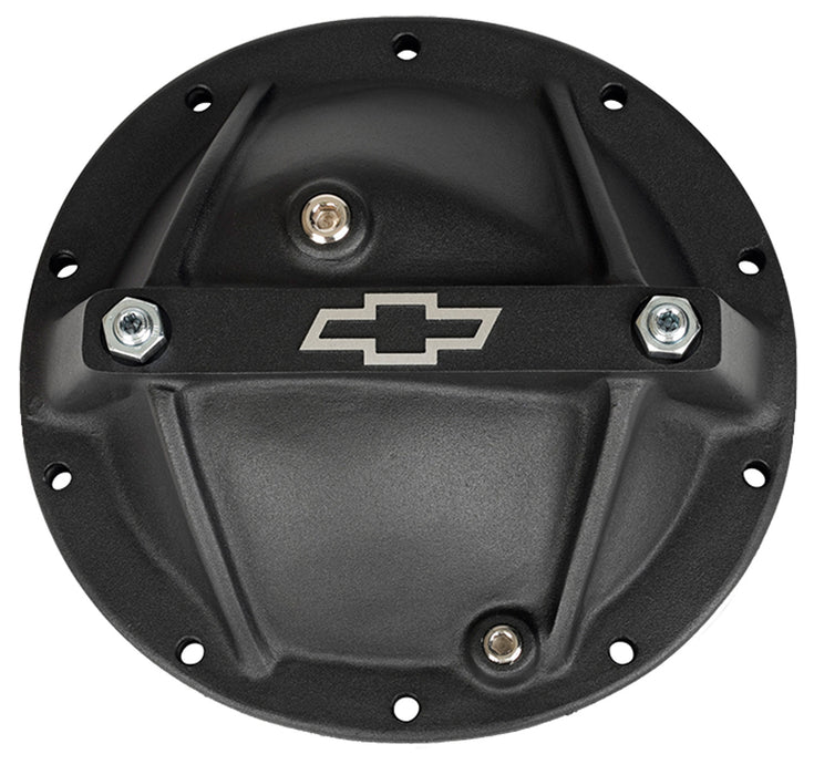 Chevrolet Performance Parts 141-696 Differential Cover Bowtie Emblem Model GM 10 Bolt 8.2/8.5 Alum Black Crinkle Chevrolet Performance Parts - Truck Part Superstore