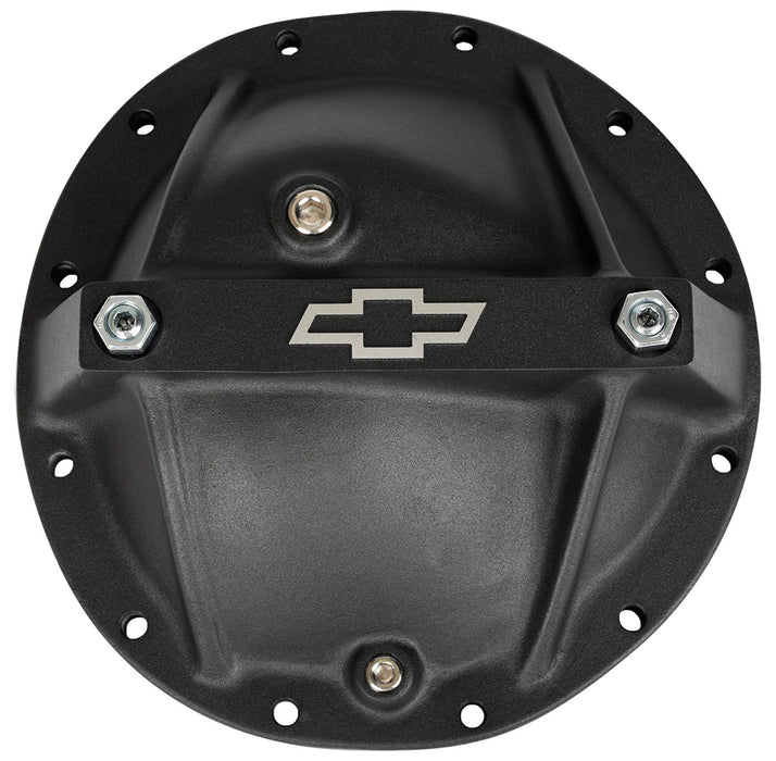 Chevrolet Performance Parts 141-697 Differential Cover Bowtie Emblem Model Fits GM 12 Bolt Car Alum Blk Crinkle Chevrolet Performance Parts - Truck Part Superstore