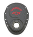 Chevrolet Performance Parts 141-753 Timing Chain Cover Black Steel With Chevy and Bowtie Logo For SB Chevy 69-91 Chevrolet Performance Parts - Truck Part Superstore