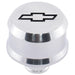 ProForm 141-854 Slant-Edge Aluminum Push-In Air Breather Cap Polished Finish Recessed Black Bowtie Emblem Proform - Truck Part Superstore