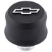 ProForm 141-858 Slant-Edge Aluminum Push-In Air Breather Cap Black Crinkle Finish Raised Machined Bowtie Emblem Proform - Truck Part Superstore