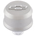 ProForm 141-860 Slant-Edge Aluminum Push-In Air Breather Cap Cast Gray Crinkle Finish Raised Machined Bowtie Emblem Proform - Truck Part Superstore