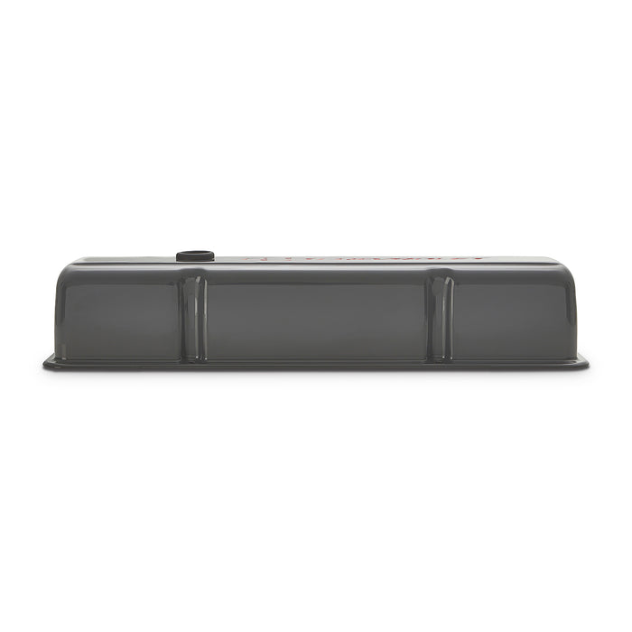 Chevrolet Performance Parts 141-881 Engine Valve Covers Stamped Steel Tall Shark Gray Bowtie Logo Fits SB Chevrolet Proform - Truck Part Superstore