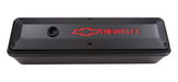 Chevrolet Performance Parts 141-911 Engine Valve Cover 2 Piece Tall Style Die Cast Black w/Bowtie Logo SB Chevy Recessed Red Chevrolet & Bowtie Logos Chevrolet Performance Parts - Truck Part Superstore