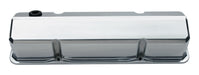 Chevrolet Performance Parts 141-926 Valve Covers Slant Edge Tall Die Cast Polished Without Logos SB Chevy No Logos Chevrolet Performance Parts - Truck Part Superstore