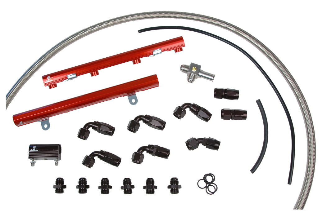 Aeromotive Fuel System 14124 2005 / 2006 Ford Mustang GT 4.6 Liter 3 valve Fuel Rail System. - Truck Part Superstore