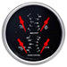 AutoMeter 1412 3-3/8in. QUAD GAUGE; 100 PSI/100-250 deg.F/8-18V/240-33 O; DESIGNER BLACK - Truck Part Superstore