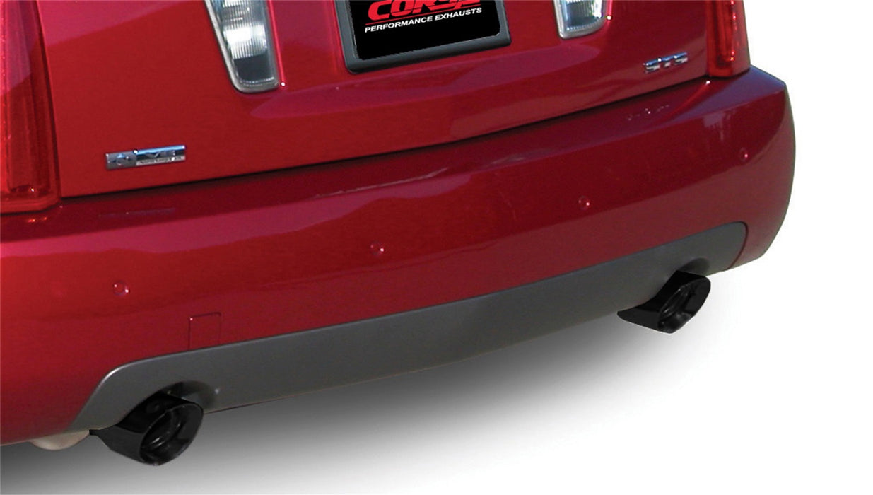 Corsa Performance 14157BLK 2.5 Inch Axle-Back Touring Dual Exhaust 4.0 Inch Black Tips 05-07 4.6L Stainless Steel Corsa Performance - Truck Part Superstore
